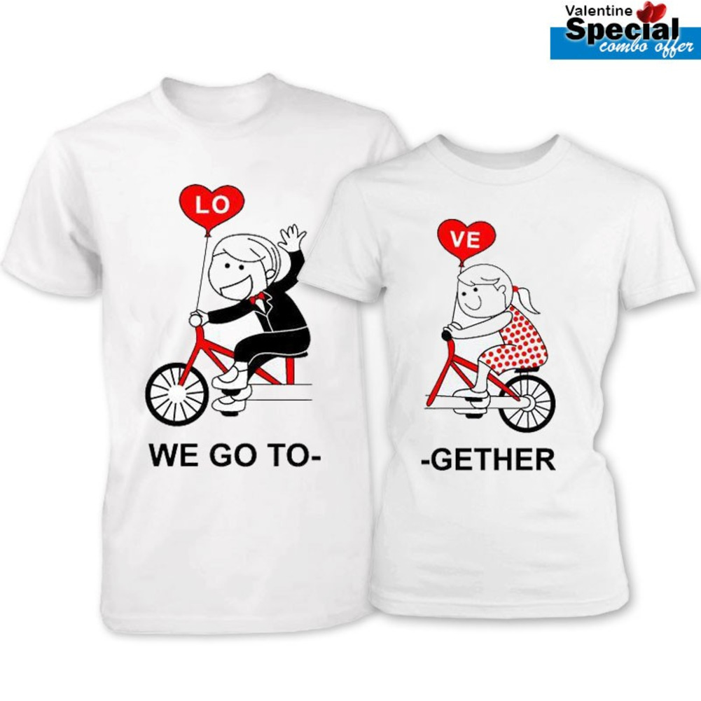Boy We Go To Girl Gether Valentine's Day Couple Shirt